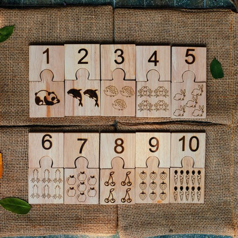 Wooden Number Jigsaw