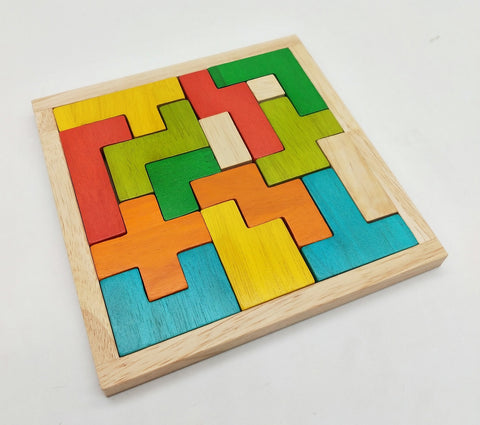 QToys Wooden Falling Block Puzzle
