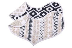 World Wanderer Heart Cotton Bibs - Set of 2